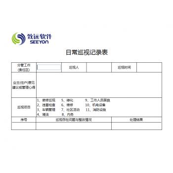 日常巡视记录表